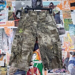 Realtree Kids Camo Cargo Shorts Size 10/12 L Hunting‎ Outdoor